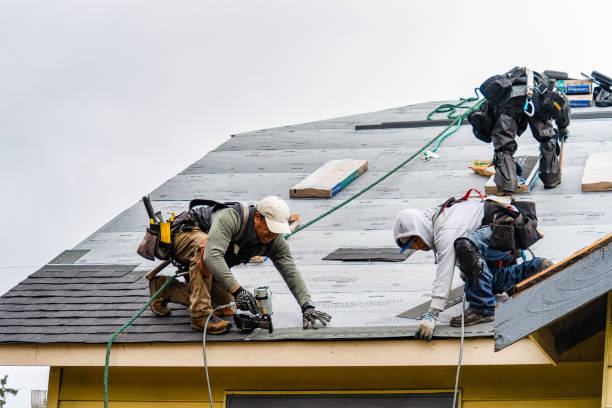 Professional Roofing technician working in Buxton, ME